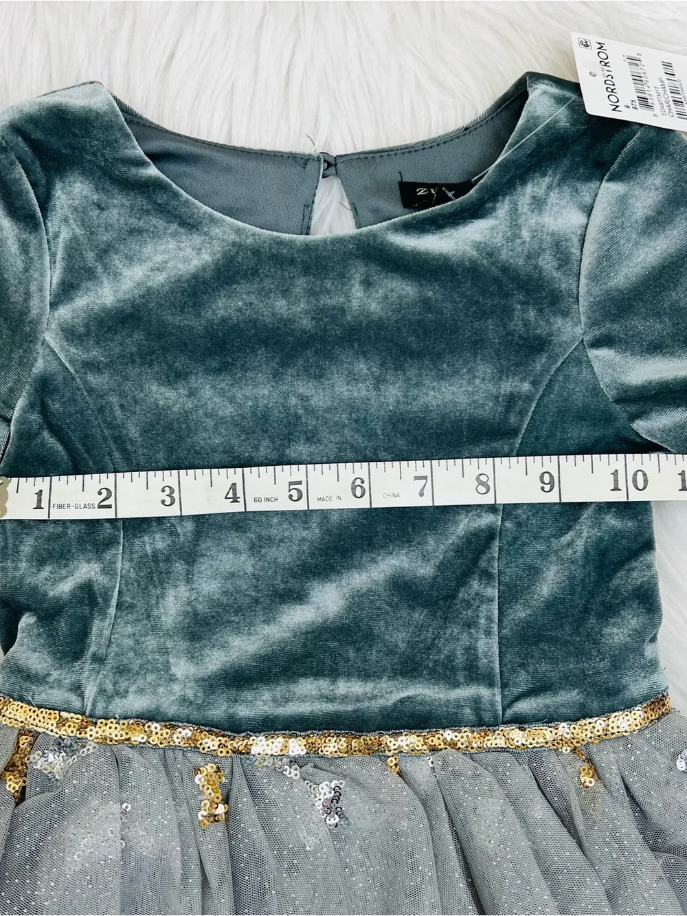 NWT! Zunie Kids' Sequin Velvet & Tulle Sequin Star & Sparkle Party Dress Sz 6